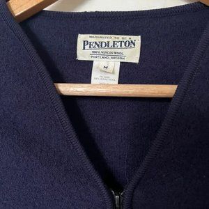 Pendleton Purple Zip-Up Cardigan